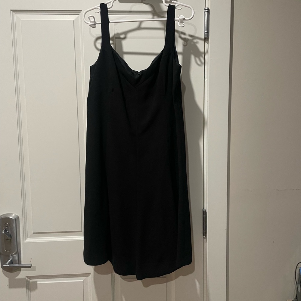 Chaps Black Sleeveless Mini Slip Dress size 16